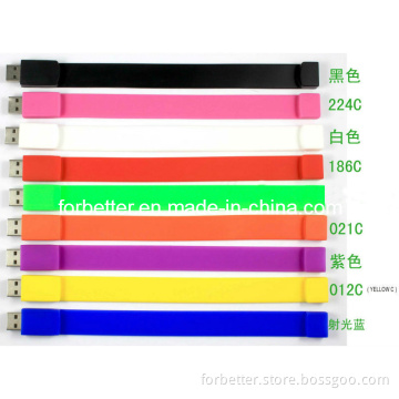 USB Silicone Wristband/Bracelet USB Flash Drive with 16GB 32GB